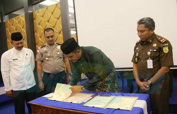 Tingkatkan Pengamanan dan Pengawasan, Pemkab Bintan Jalin Kesepakatan Dengan Polres dan Kajari