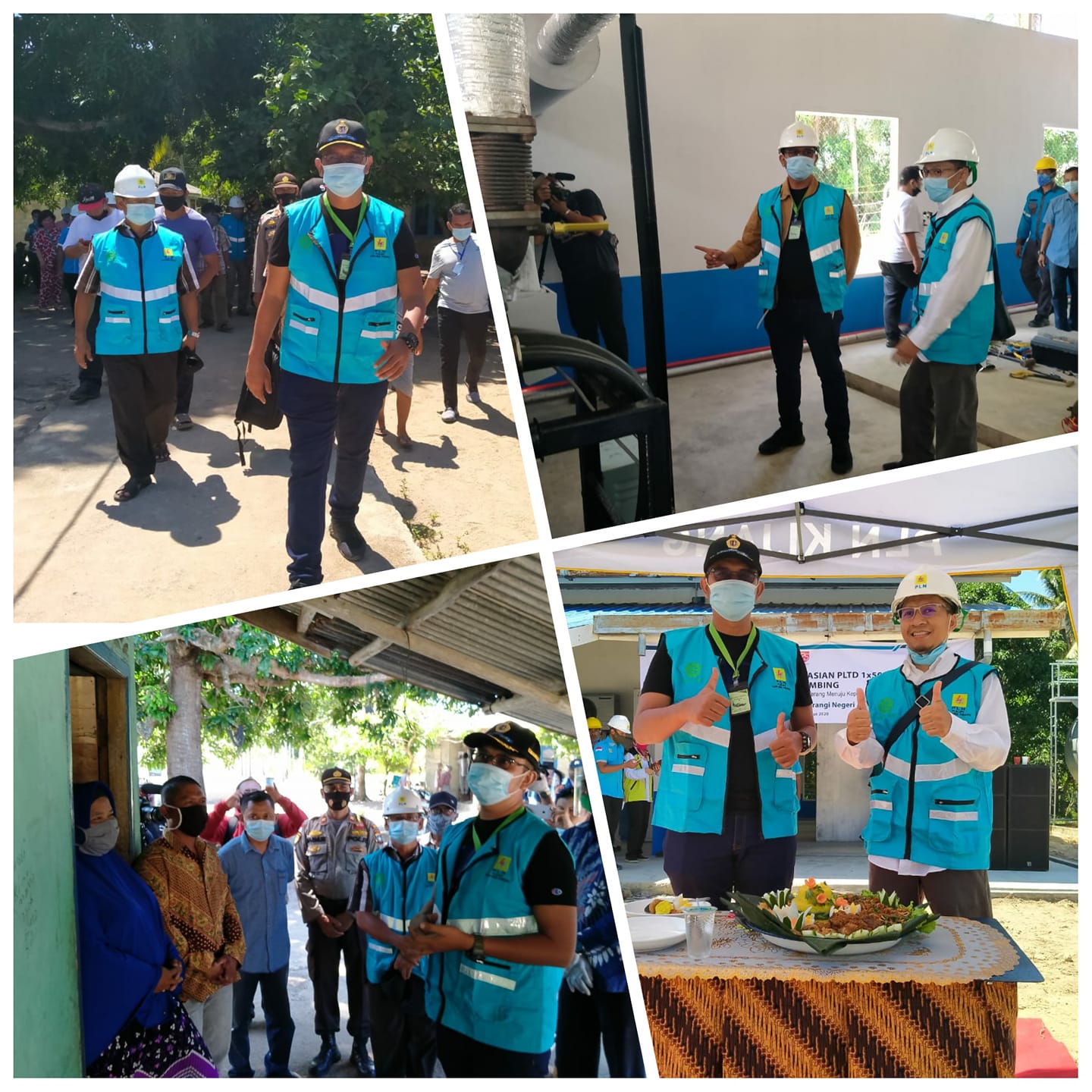 Bupati Bintan Meresmikan Mesin Listrik 500 KVA di Desa Numbing