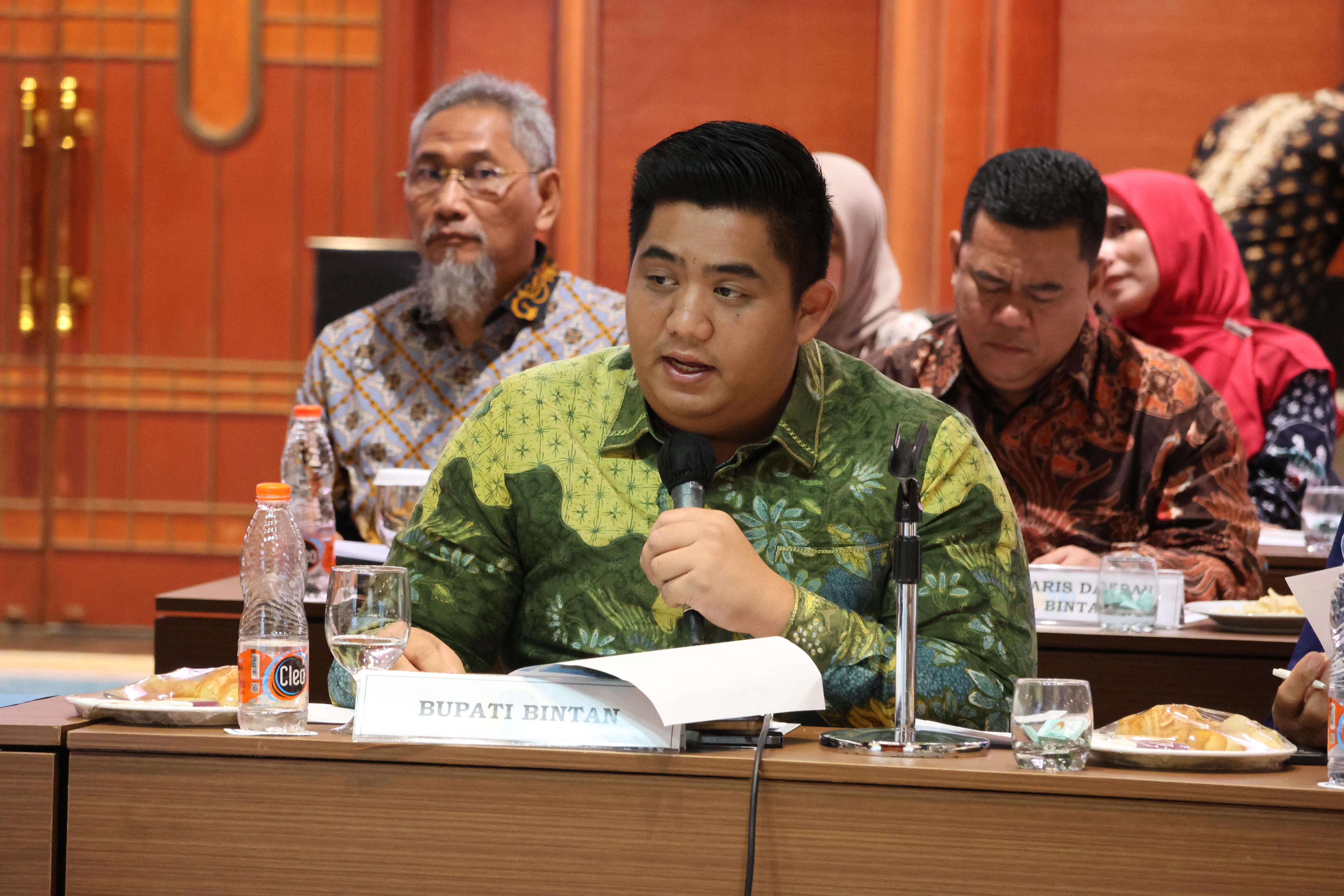 Rakor Bersama Kementerian ATR/BPN, Bupati Roby Paparkan RDTR WP Bandar Seri Bentan dan Kawasan Wisata Pantai Trikora